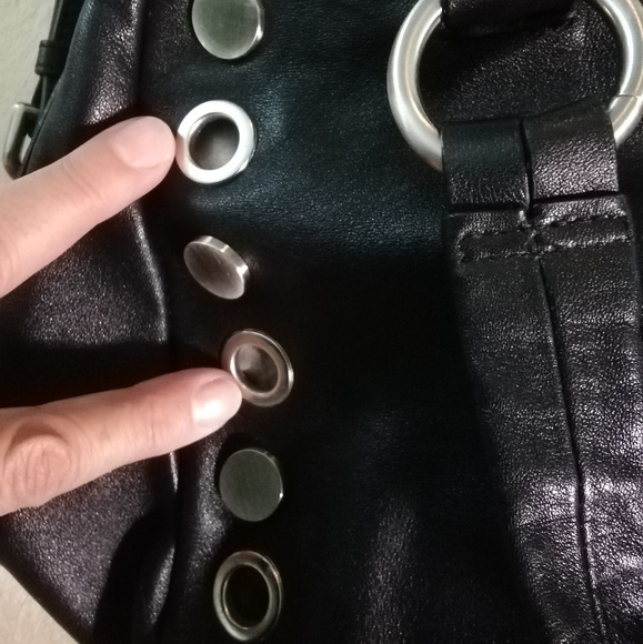 Calvin Klein black leather satchel handbag - Picture 8 of 10